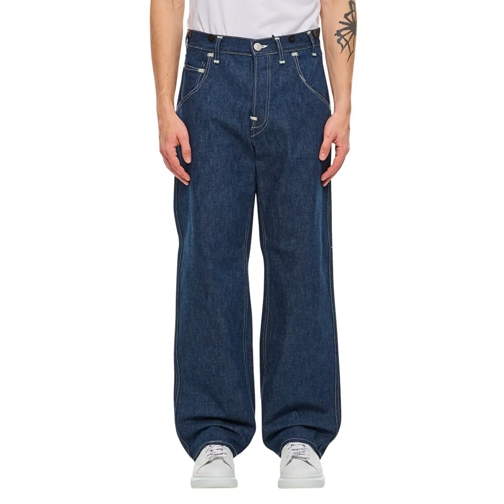 Junya Watanabe Jeans Blue Denim Wide Leg Jeans Blue