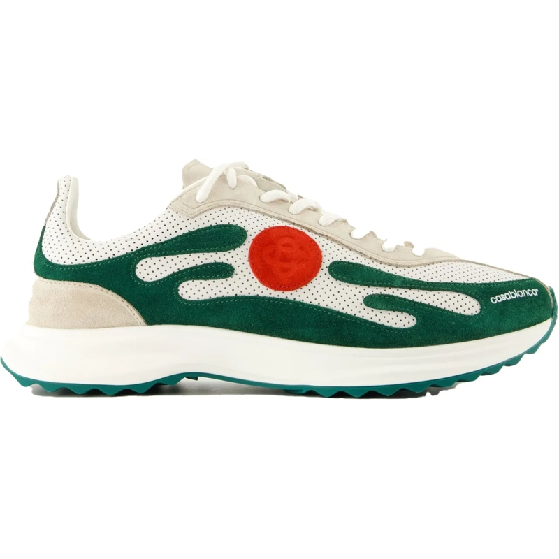 Casablanca Low-Top-Sneaker wit groene sneakers mehrfarbig