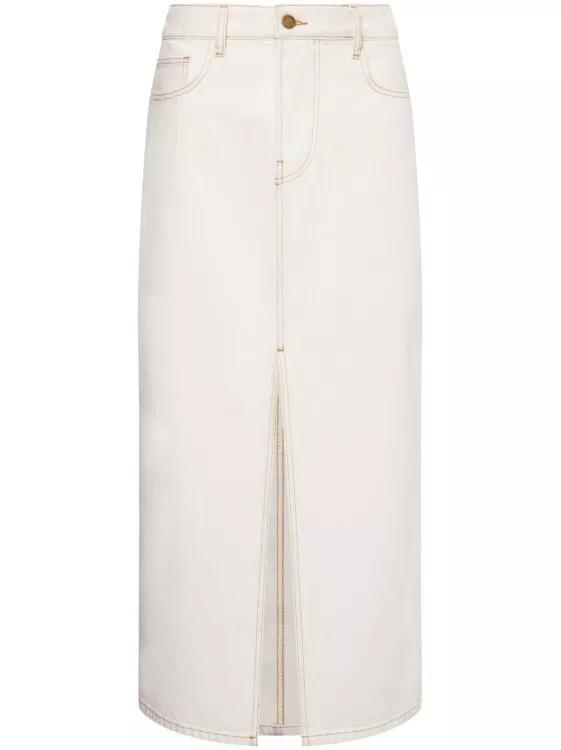 Philosophy Di Lorenzo Serafini - Denim Skirt - Größe 42 - white