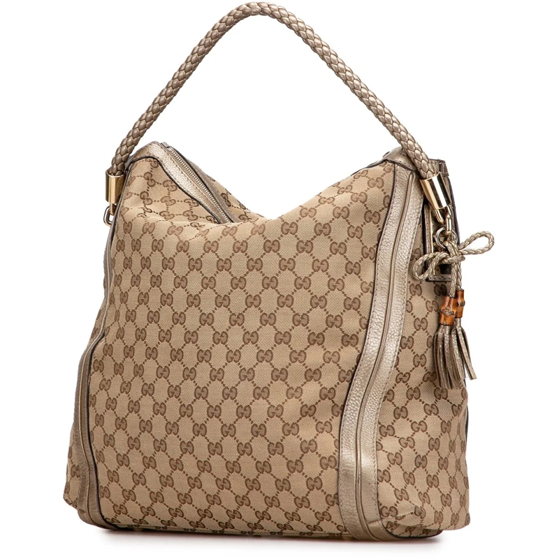 Gucci Sac à bandoulière Large GG Canvas Bella Shoulder Bag braun