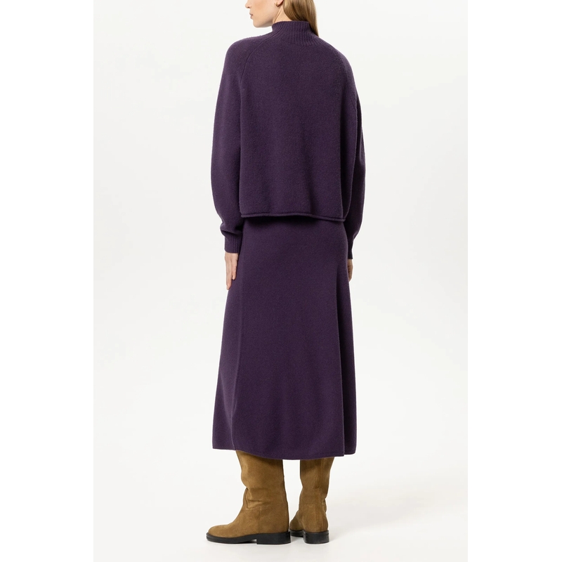 Luisa Cerano Trui met col Turtleneck aus Kaschmir-Mix plum(Image 4)