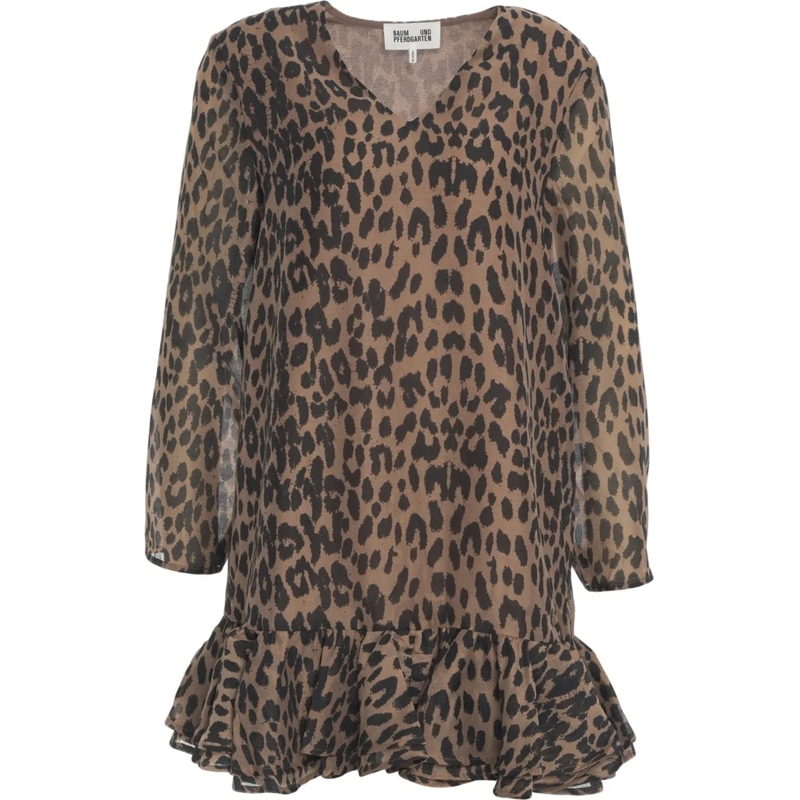 Baum Und Pferdgarten Mini-robe Dress with animal print 'Agnel' braun