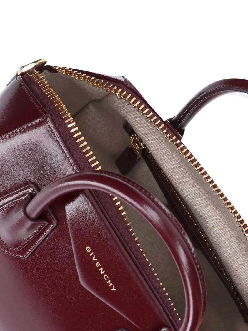Givenchy Crossbody bags Antigona Small Structured Handbag In Bordeaux Calf in rood