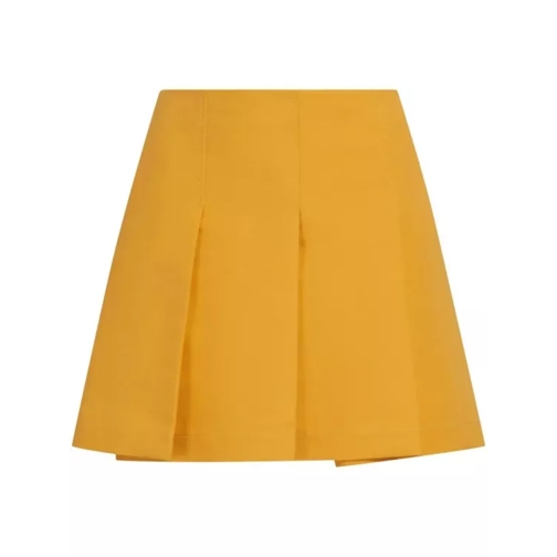 Marni Yellow Cady Mini Skirt Yellow 