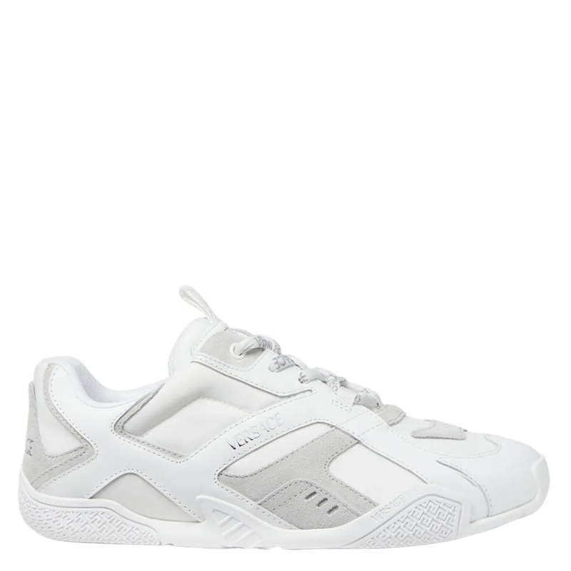 Versace Lage-top sneaker Panel Design Sneakers With Greek Motif White