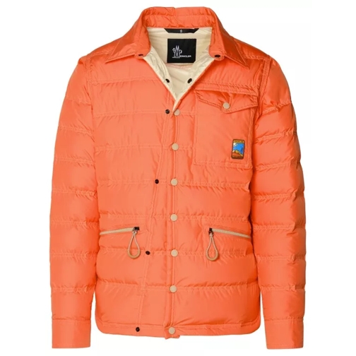Moncler Lavachey Orange Polyester Down Jacket Orange 