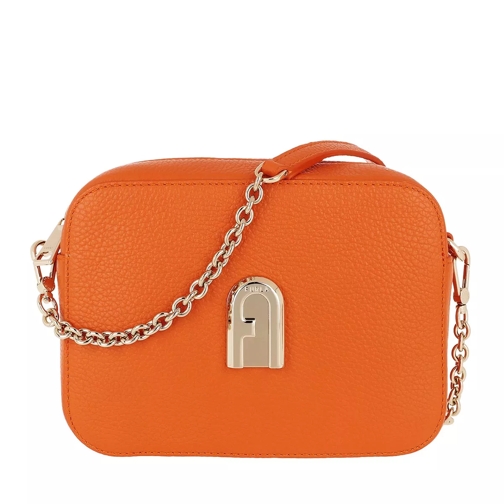 Furla Sleek Mini Camera Case Orange Crossbody Bag