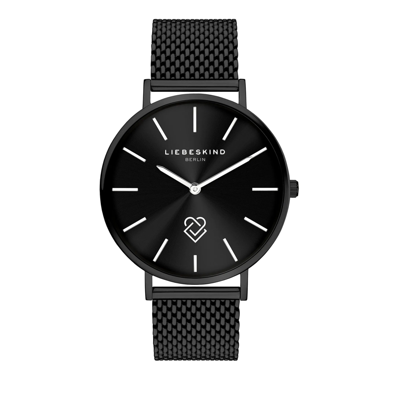 Liebeskind Berlin Automatikuhr Edelstahl Keep Loving schwarz