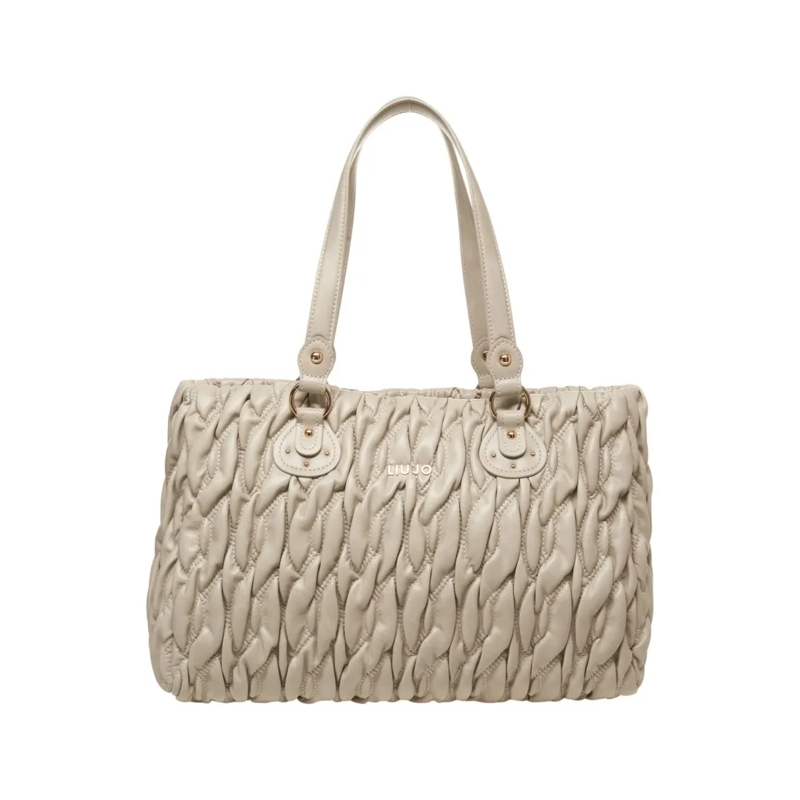 LIU JO Fourre-tout Aide' Quilted Shopper Neutrals