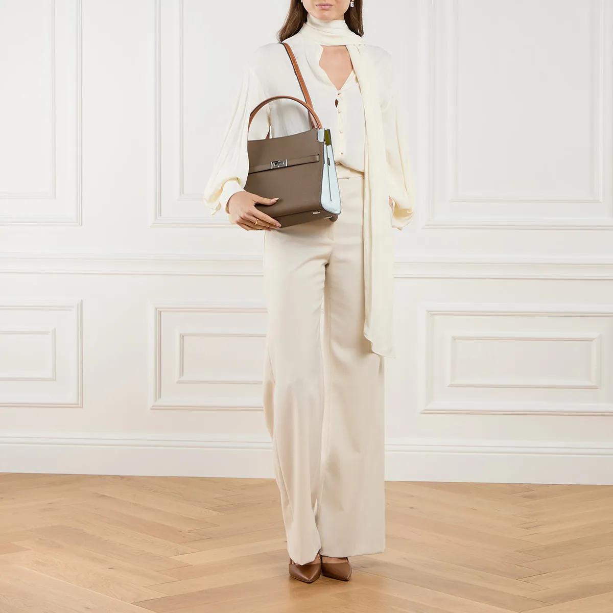 TORY BURCH Crossbody bags Lee Radziwill Pebbled Color-Block Small Double Bag in meerkleurig