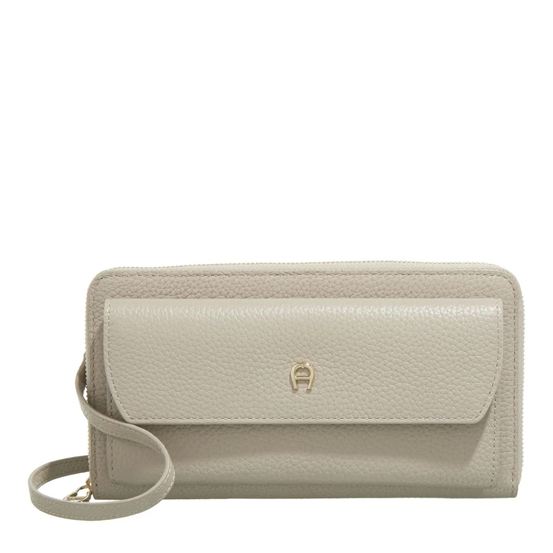 AIGNER Portemonnaie mit Zip-Around-Reißverschluss Fashion Alpaca Beige