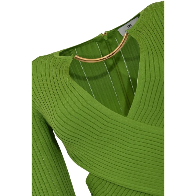 Elisabetta Franchi Maxikleid Dresses Aloe grün(Image 3)