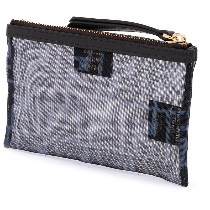 Fendi Necessaire FF Mesh Pouch grau