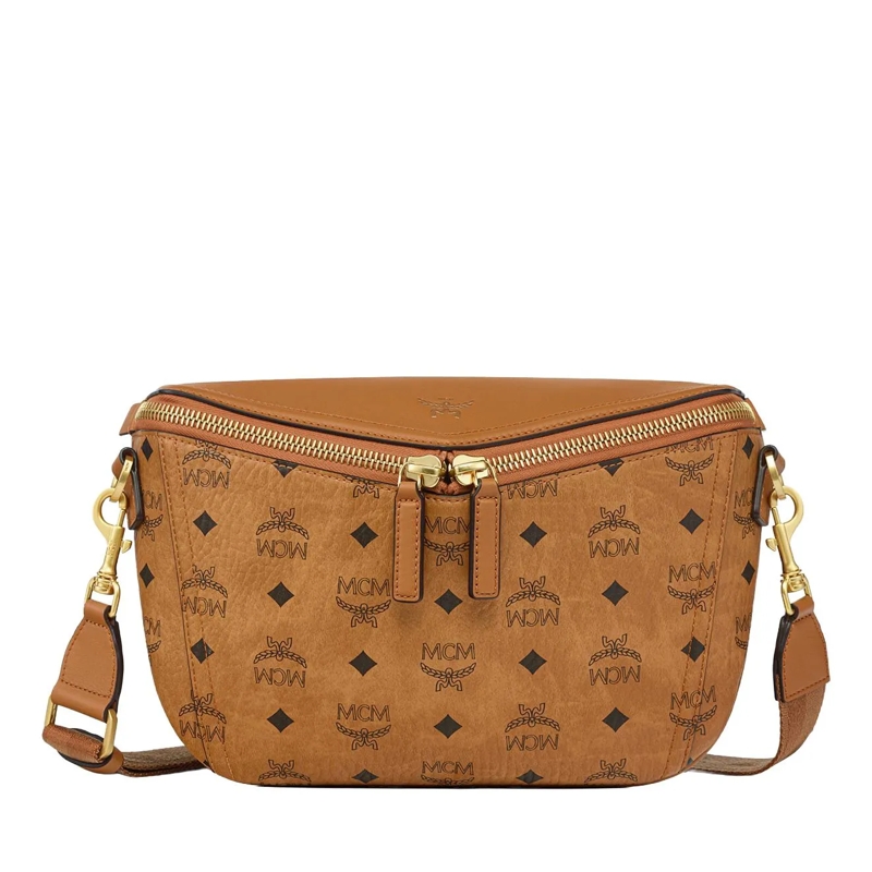 MCM Crossbody Bag Diamond Vi Lthr Mix Crossbody Sml Co Cognac