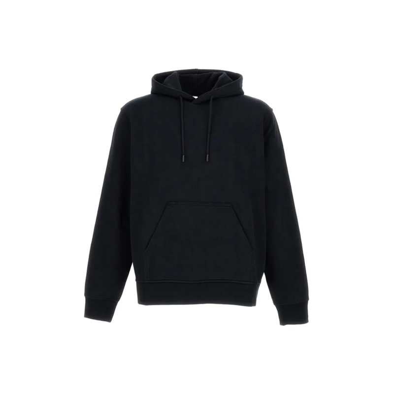 Givenchy  Distinctive Black Hoodie With Iconic Print Neutrals