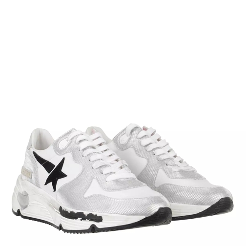 Golden Goose Running Sole Sneakers Silver/White/Black Low-Top Sneaker