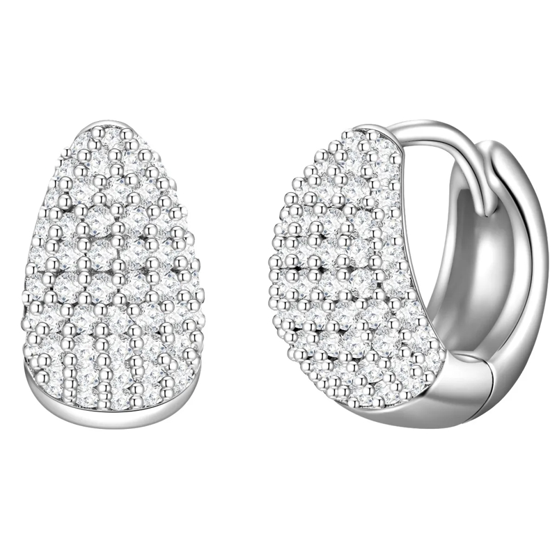 Glanzstücke München Ohrhänger Sterling Silber Creolen Zirkonia silber