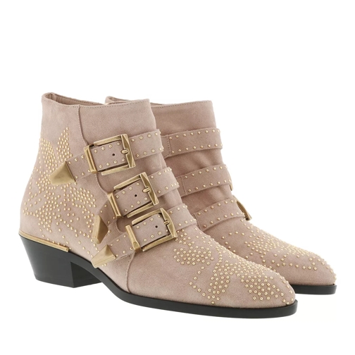 Chloé Susanna Boots Suede Maple Pink Ankle Boot
