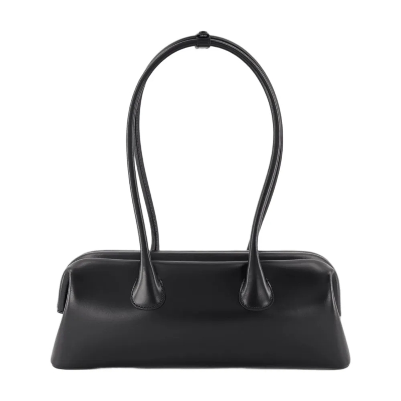 Osoi Sac à bandoulière Boat Wide Mini Shoulder Bag - Leather - Black Black