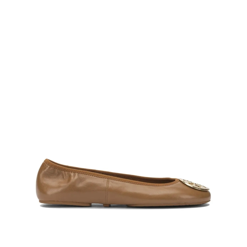 Tory Burch Ballerinas Minnie Travel Ballet Pecan Praline/Gold(Image 2)