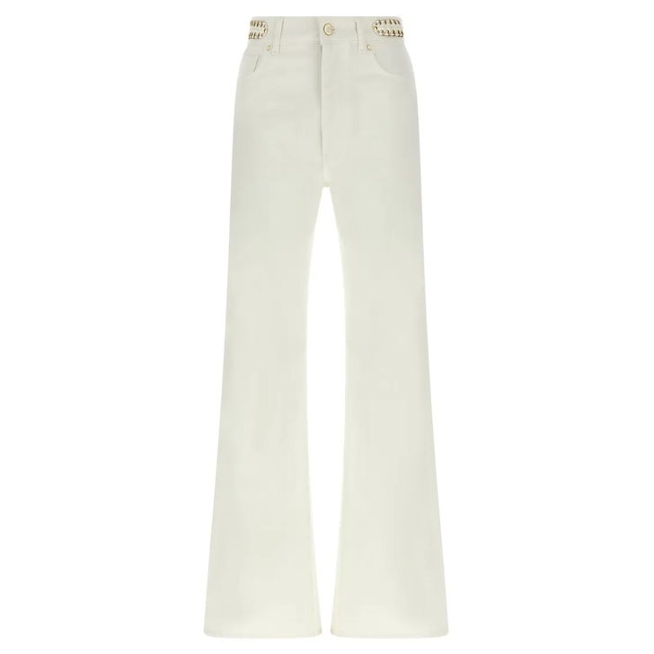 デニム・ジーパン PACO RABANNE '1969' jeans White 24FCPA245CO0526 Signature off white jeans with 1969 discs – Rabanne