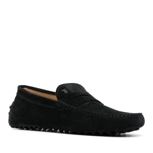 Tod's Flat Shoes Black Black Mocassin