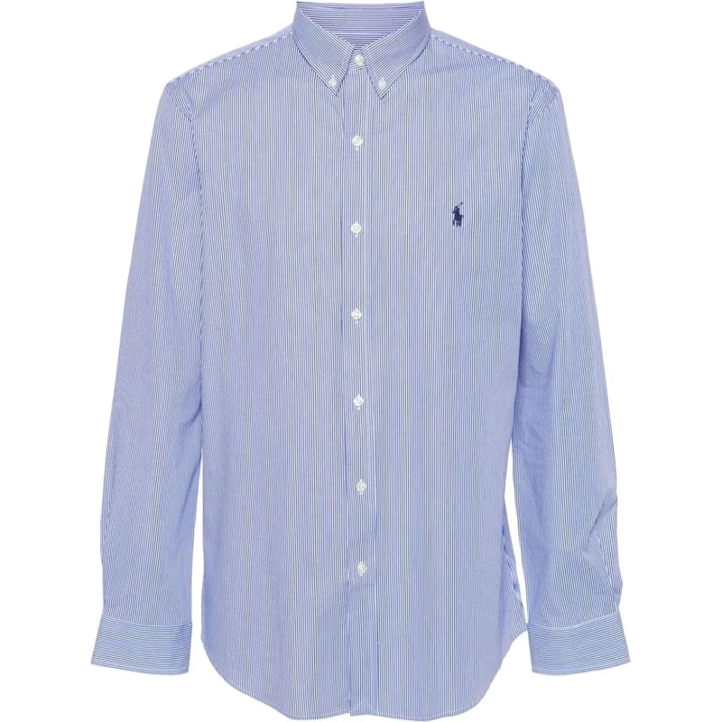Polo Ralph Lauren T-shirt Tailored Long Sleeve Sport Shirt Blue