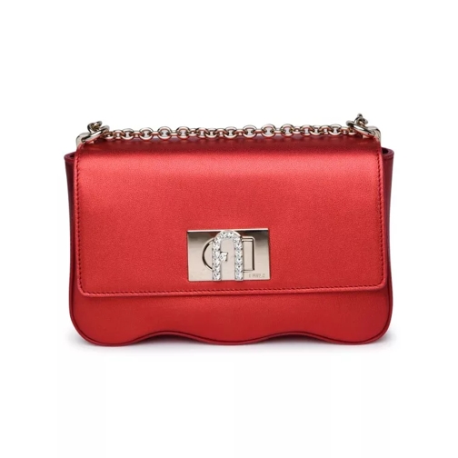 Furla Red Leather Bag Red Schoudertas