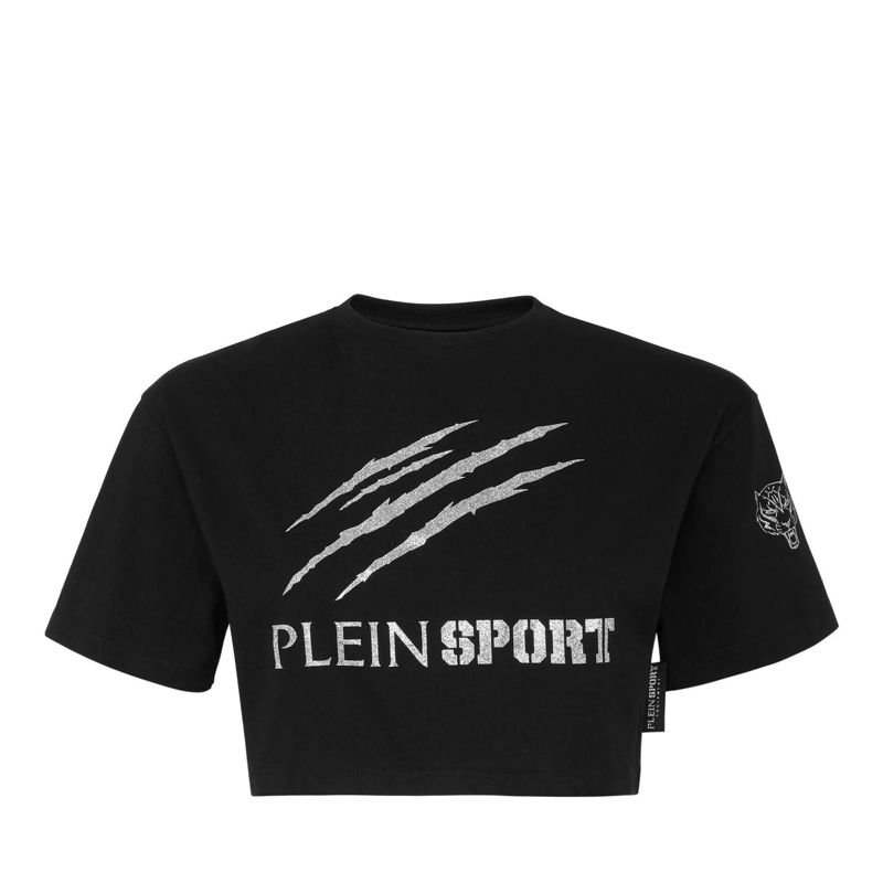 Plein Sport T-Shirt T-Shirt Rundhalsausschnitt Ss Scratch schwarz