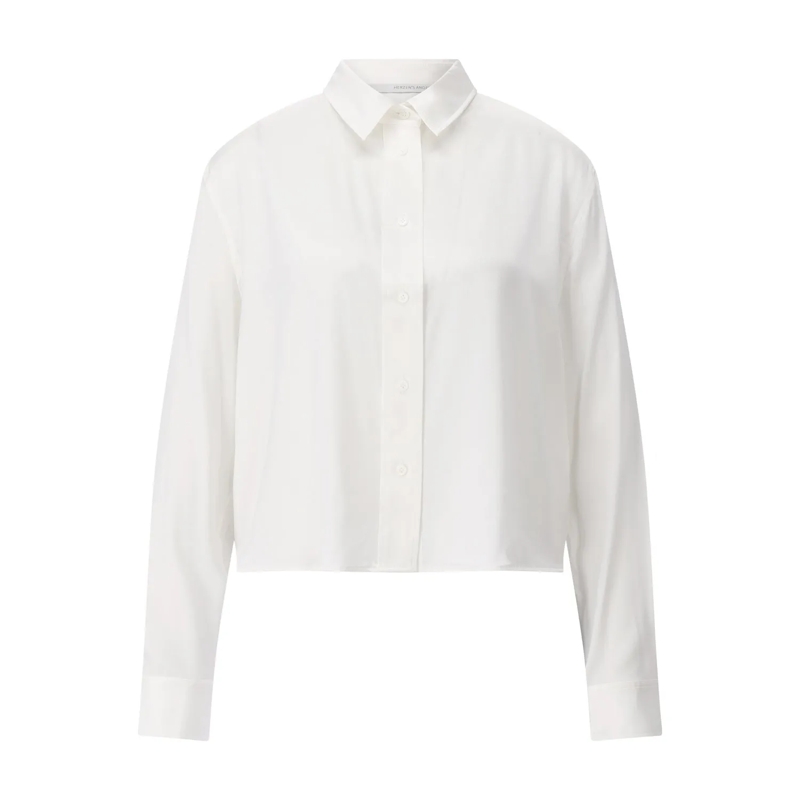 Herzensangelegenheit Blouse Bluse aus Seide Weiß