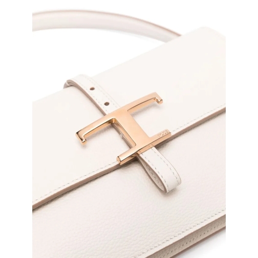 Tod's Sac à bandoulière Structured White Handbag With Gold-Tone Clasp White (Image 5)