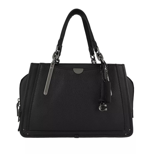 Coach Mixed Leather With Pebble Dreamer Black Tote