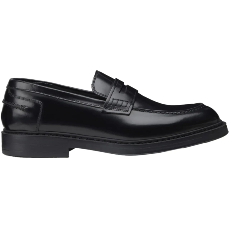 Doucal's Loafer Flat Shoes Black schwarz
