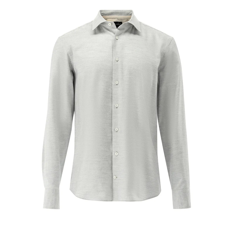VAN LAACK Hemd Hemd Tailor Fit Uni grau