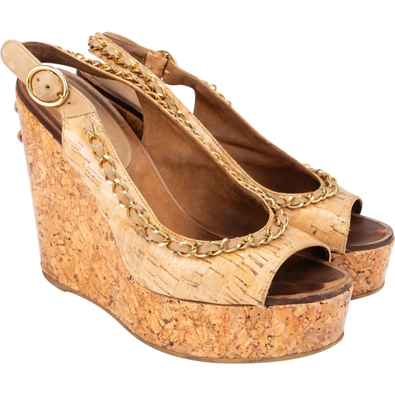 Chanel Espadrilles Chanel Cork CC Espadrilles Shoes (36,5) mehrfarbig