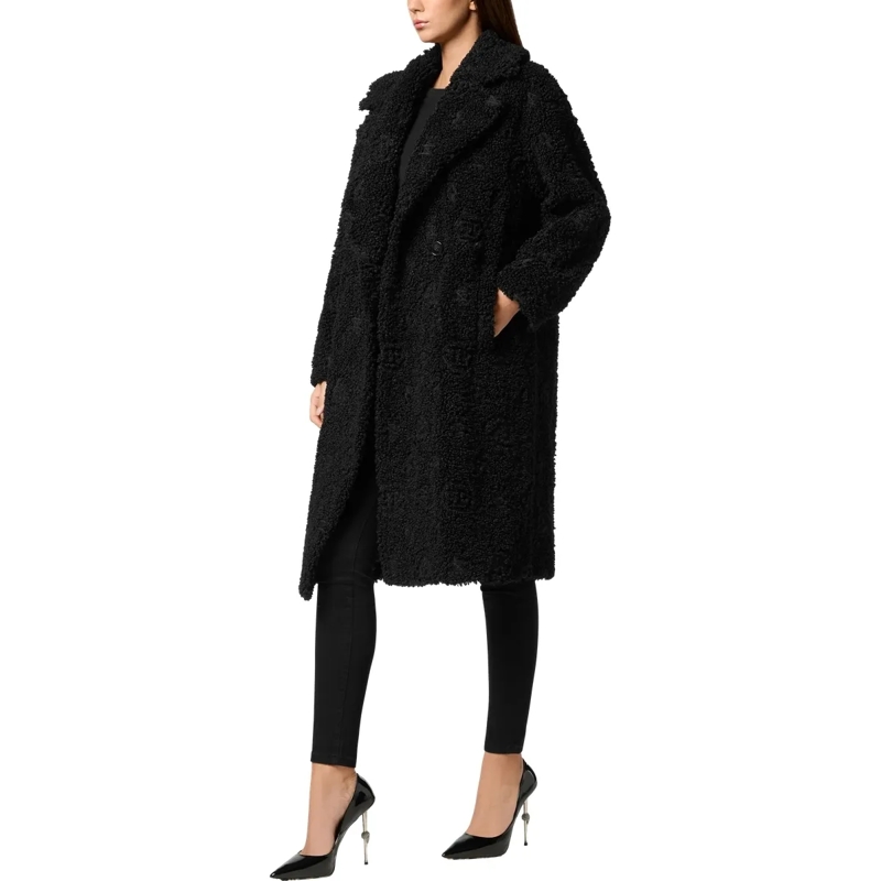 Philipp Plein Wintermantel Mantel Monogram schwarz(Image 6)