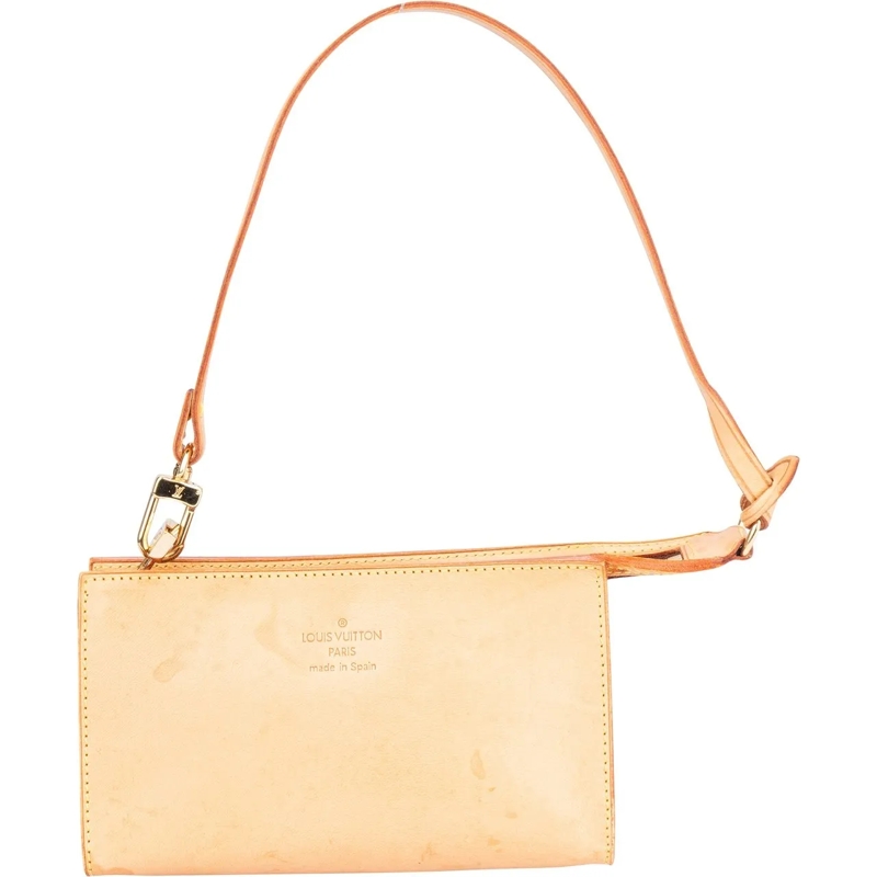 Louis Vuitton Schultertasche Louis Vuitton Vachetta Leather Micro Pochette Acce mehrfarbig