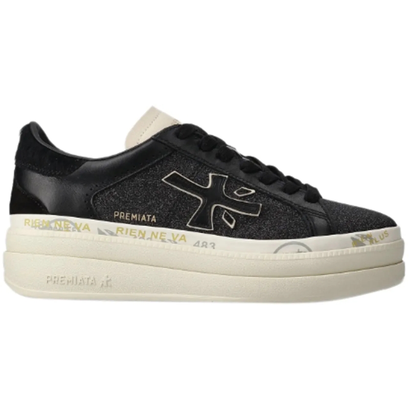 Premiata Low-Top-Sneaker Sneakers Black schwarz