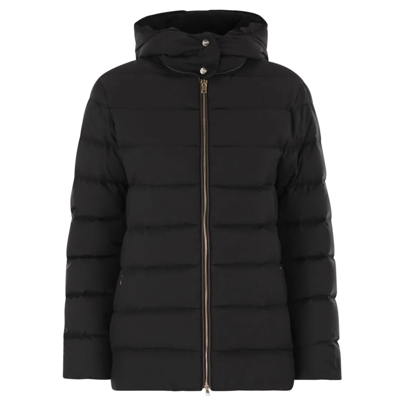 Herno  Medium Down Jacket With Hood Black