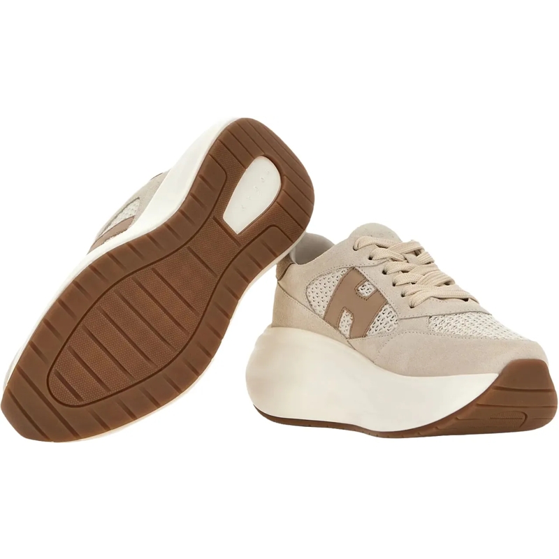 Hogan Low-Top-Sneaker Flat Shoes Beige beige(Image 4)