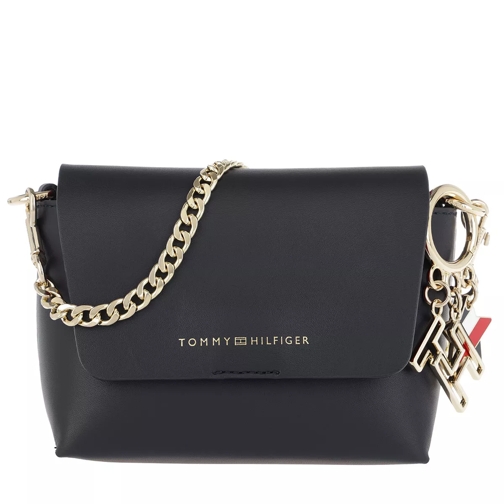Tommy Hilfiger Tommy Leather Crossover Tommy Navy/ Tommy Red Crossbody Bag
