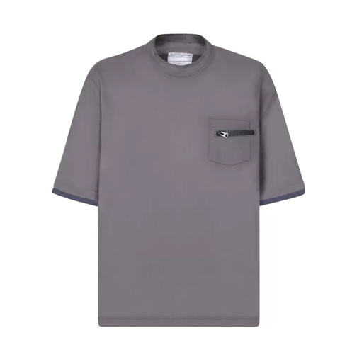 Sacai Short Sleeves T-Shirt Grey 