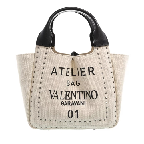 Valentino Garavani Atelier Tote Bag Natural Black Minitasche