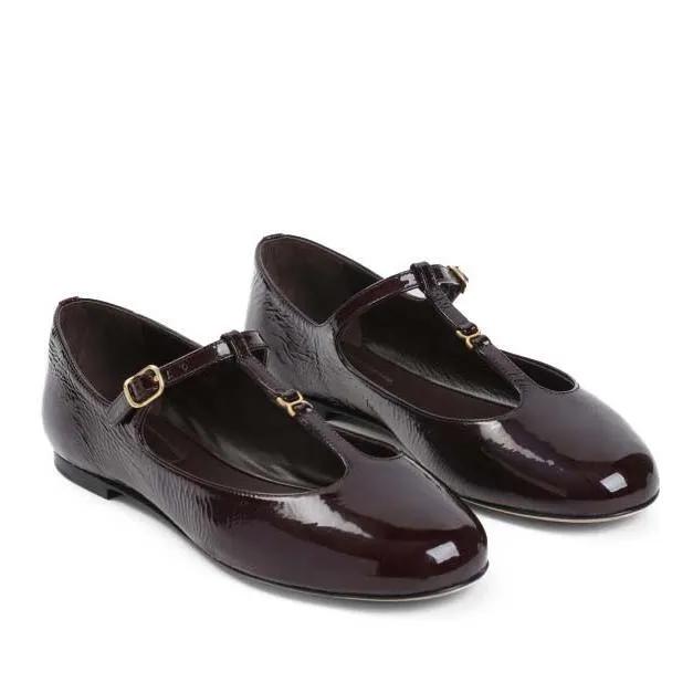 Chloé Loafers & Ballerinas - Plum Purple Marcie Ballerina Flats - Gr. 38,5 (EU) - in Schwarz - für Damen