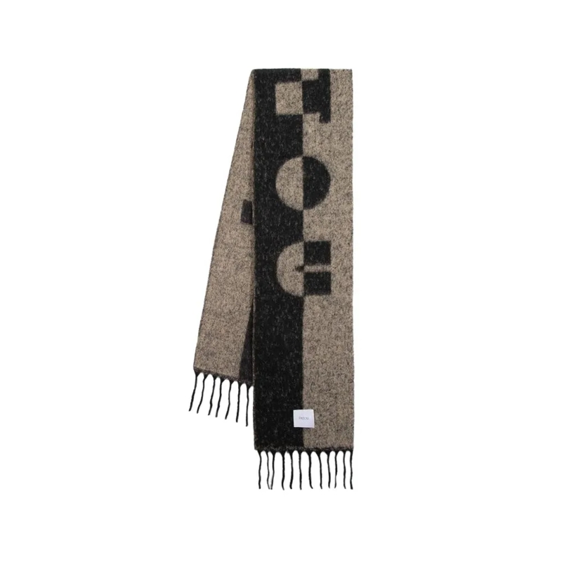 Patou Écharpe légère Scarf - Wool - Black Black