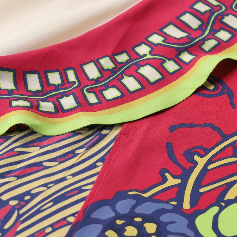 LaDoubleJ Maxikleid Midikleid aus Seide mehrfarbig(Image 3)