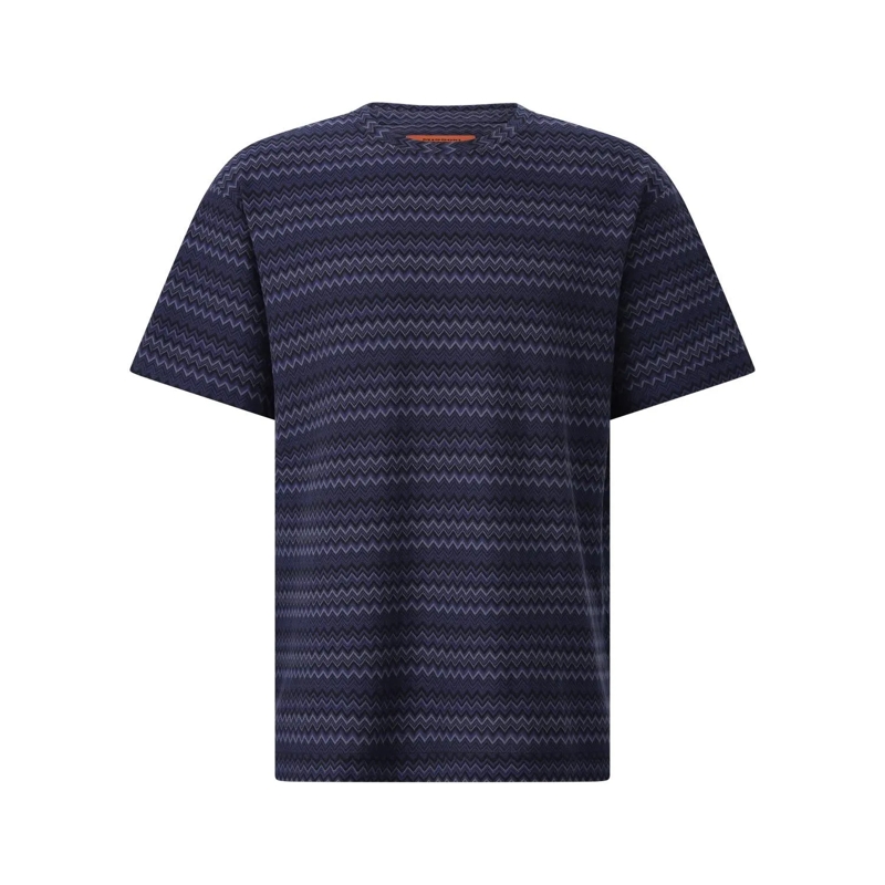 Missoni Overhemd Shirt aus feiner Baumwolle Dunkelblau