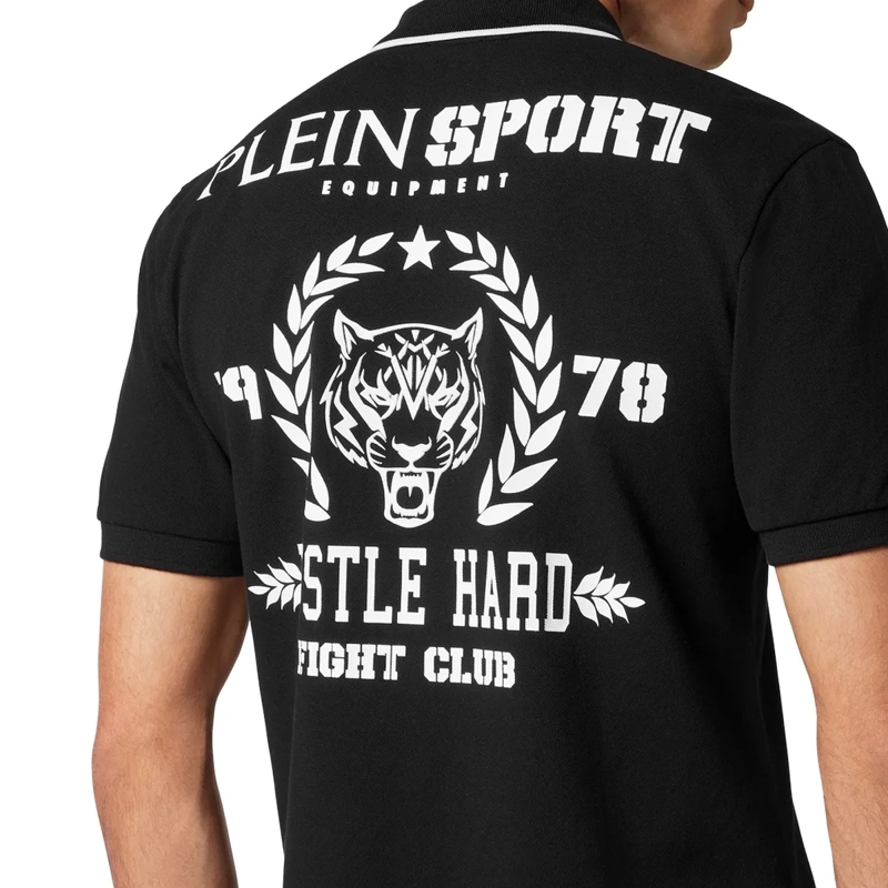Plein Sport Top Poloshirt Carbon Tiger schwarz(Image 8)