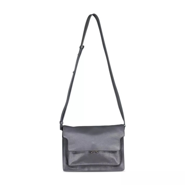 Marni Umhängetasche aus Leder 48104108523866 Grau | Crossbody Bag