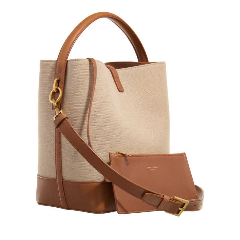 Saint Laurent Buideltas LE 37 Bucket Bag Desert Dust / Brick(Image 4)